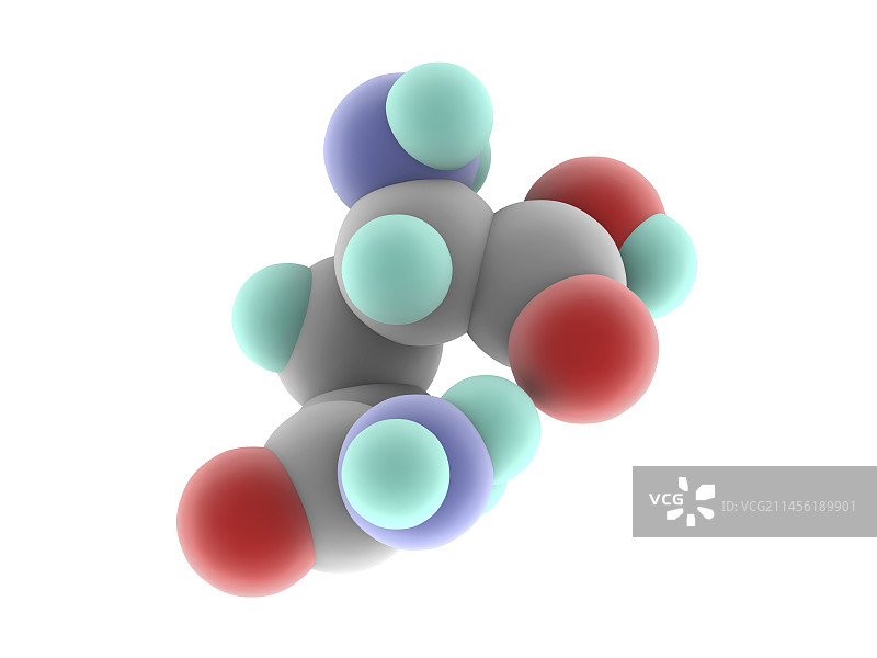 谷氨酰胺分子图片素材