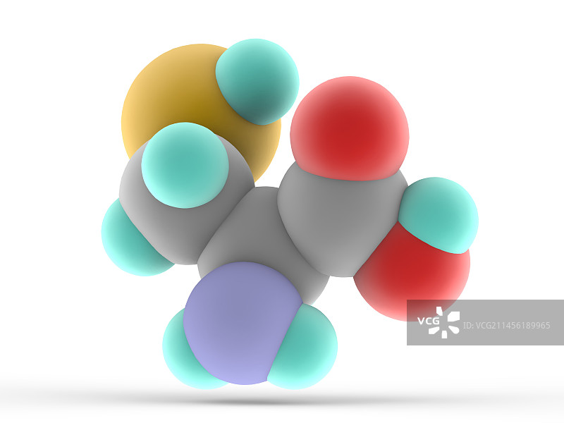 半胱氨酸分子图片素材