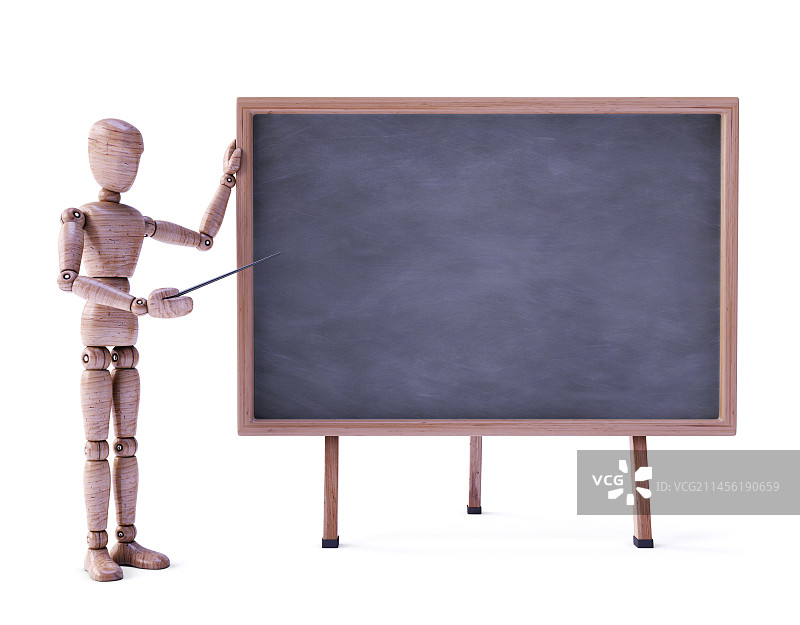 带有黑板的玩偶图片素材