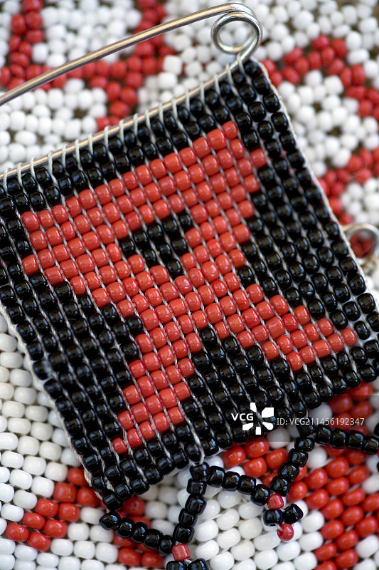 珠饰艾滋病丝带图片素材