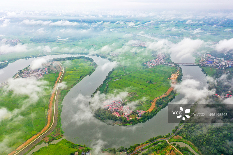 雨后风光美如画图片素材