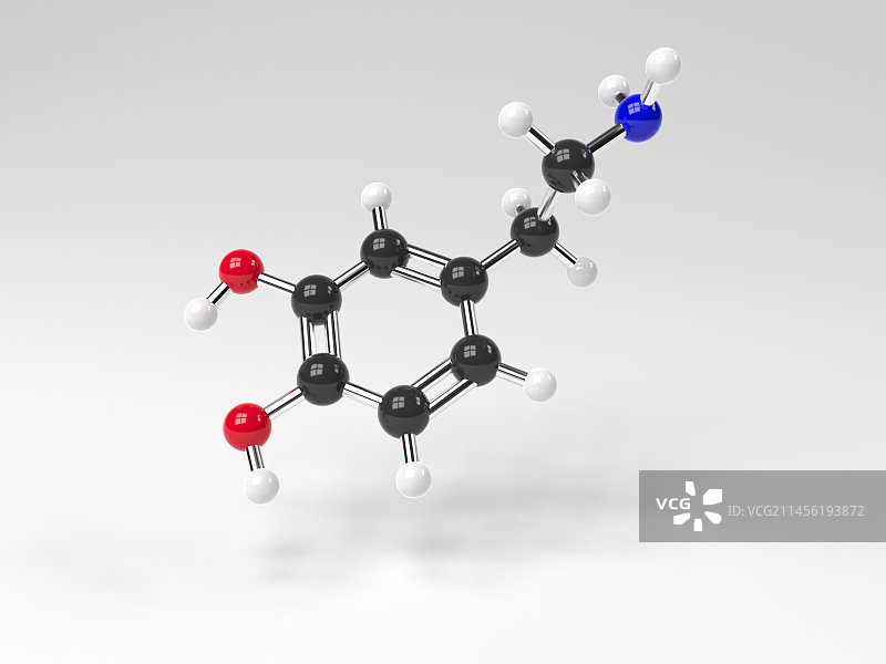 多巴胺神经递质分子图片素材