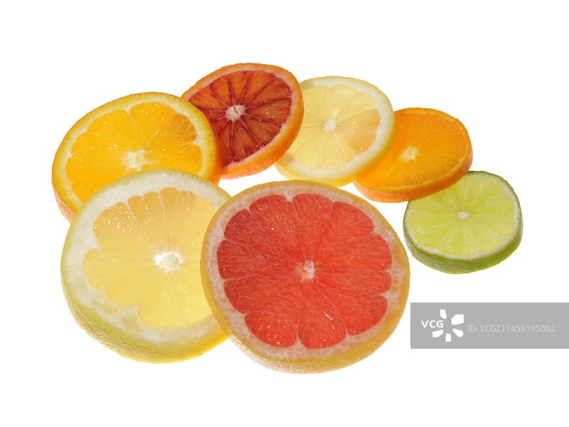 柑橘水果切片图片素材