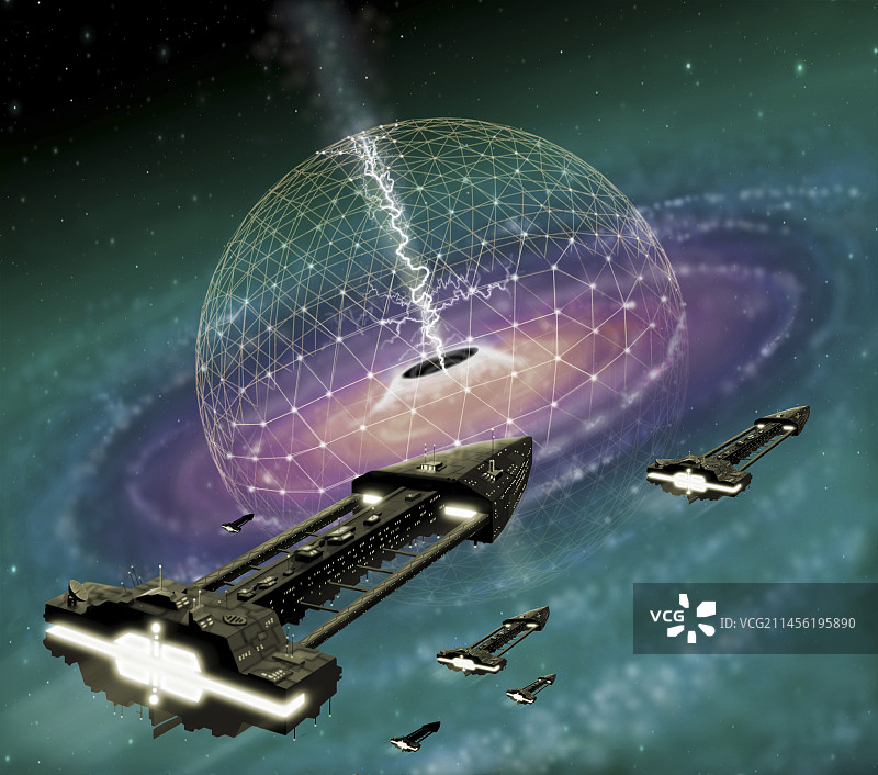 从黑洞中开采能源图片素材