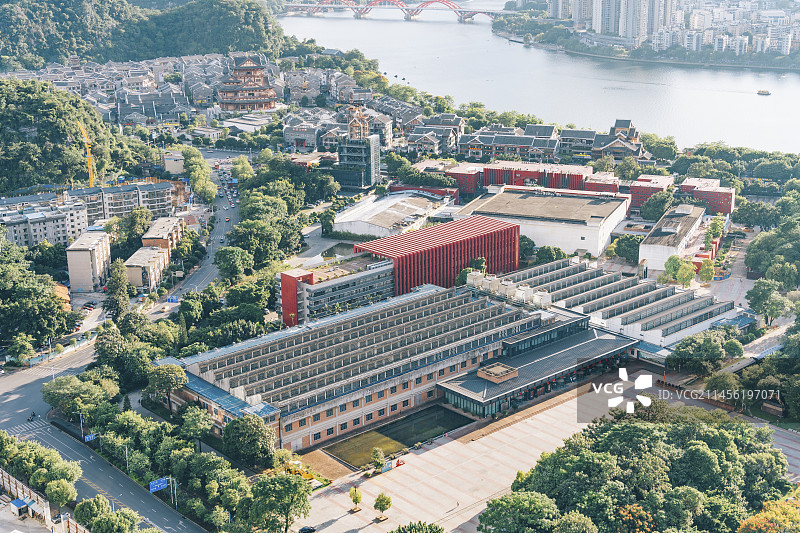 广西柳州工业博物馆与窑埠古镇图片素材