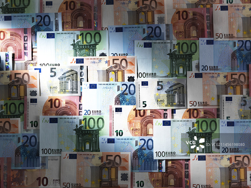 欧元钞票图片素材