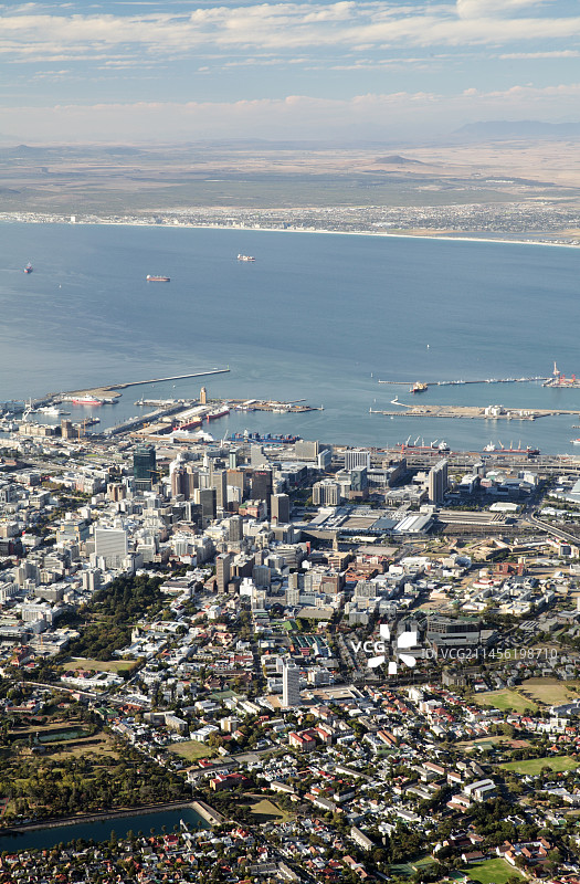 从桌山看开普敦图片素材