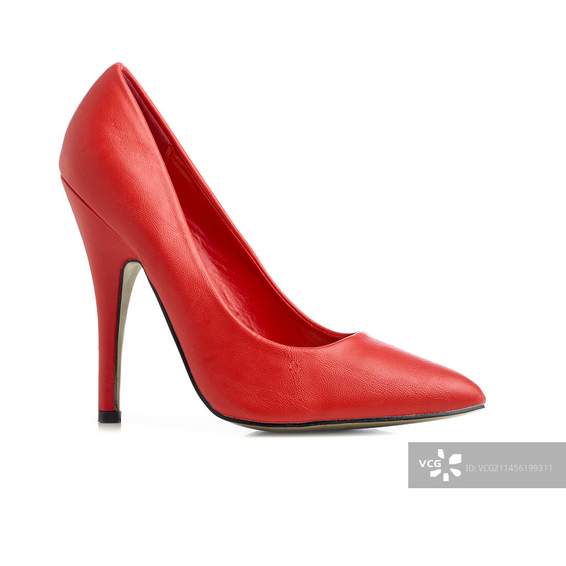 红色细高跟鞋图片素材