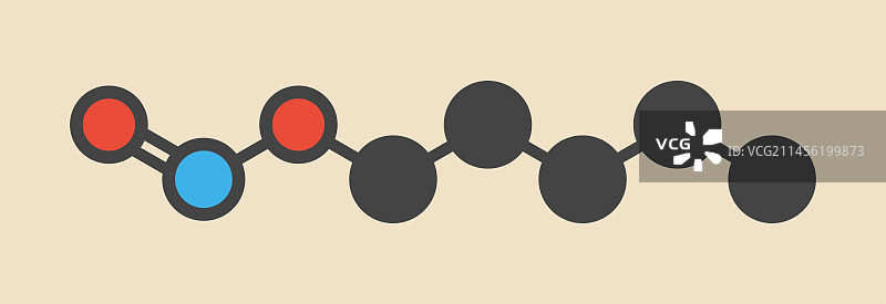 亚硝酸异戊酯分子图片素材