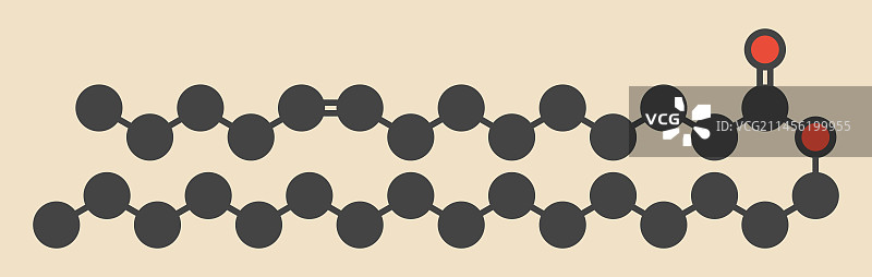 十四烷基肉豆蔻酸酯分子图片素材