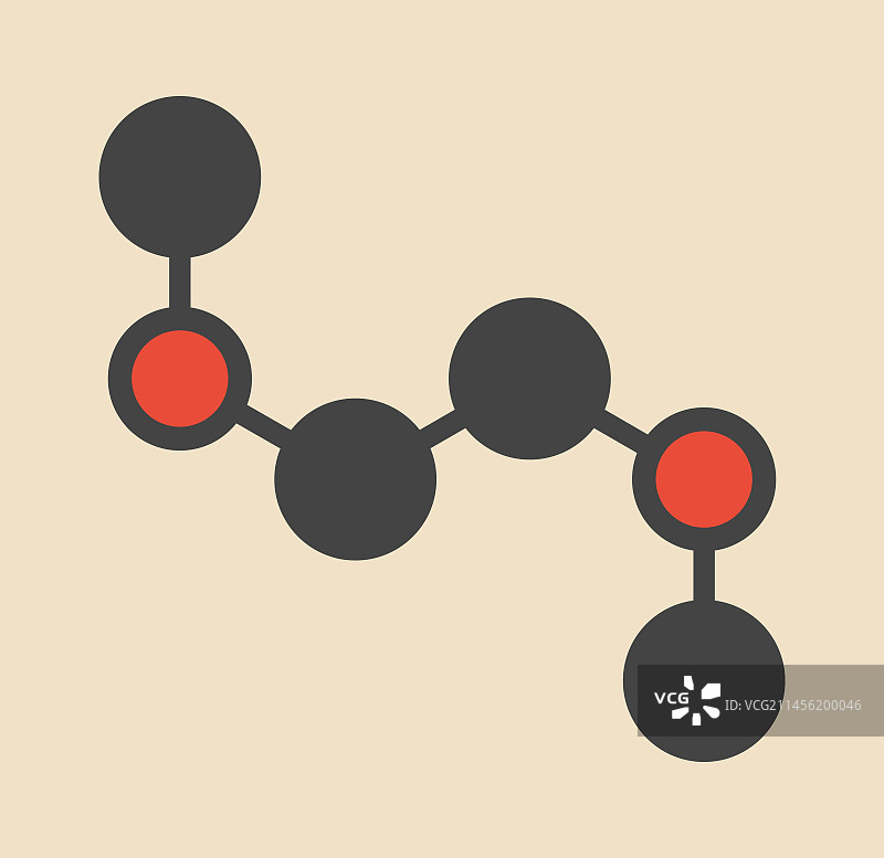 二甲氧基乙烷分子图片素材