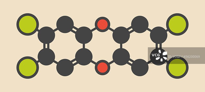 二恶英分子图片素材