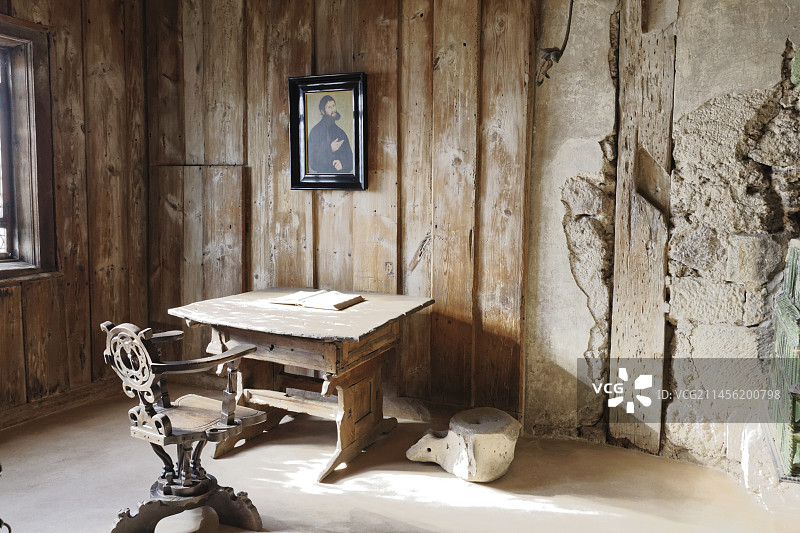 埃森纳赫瓦特堡的路德小室图片素材