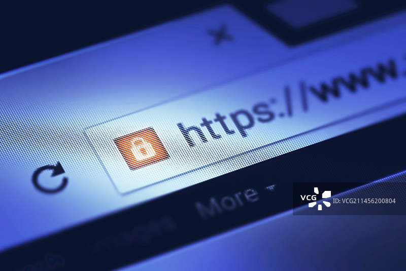 互联网搜索栏上的Https图片素材