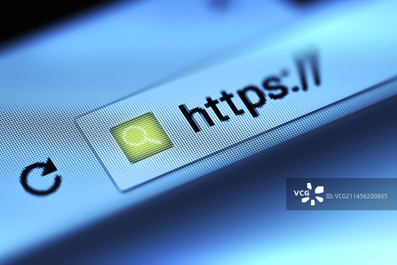 互联网搜索栏上的Https图片素材