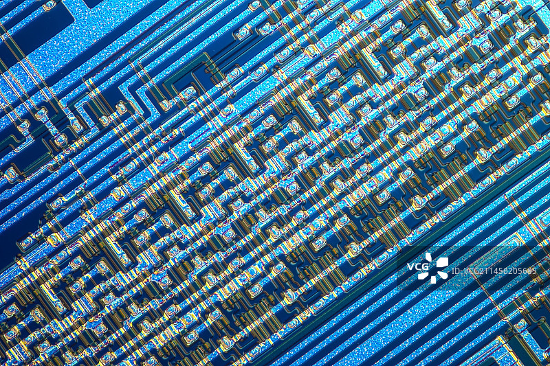 微芯片显微照片图片素材