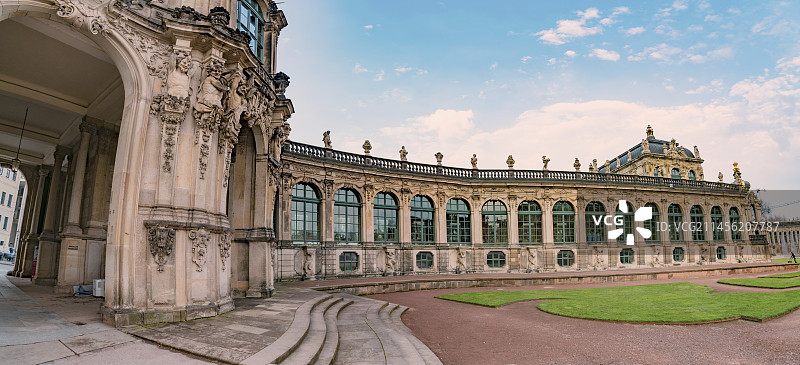 德累斯顿茨温格宫，德国萨克森州图片素材