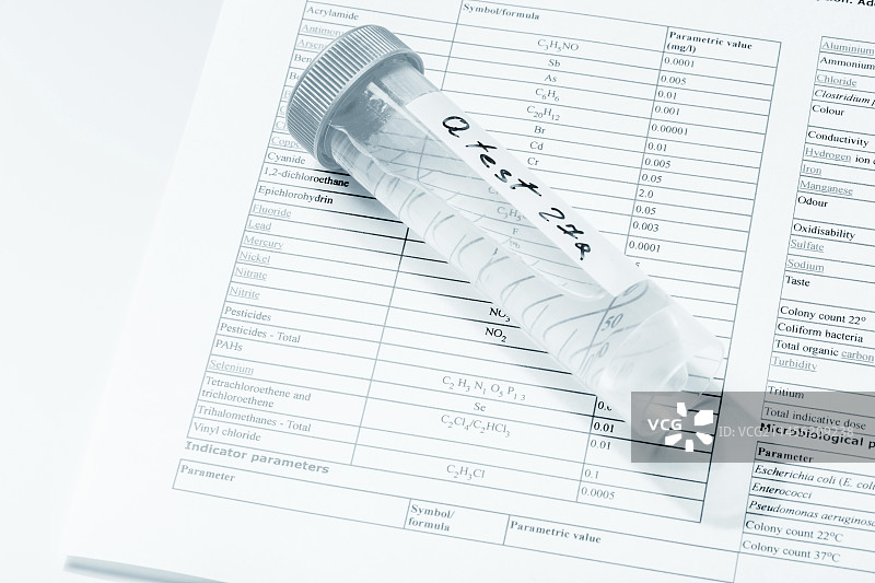 试管中的水样图片素材