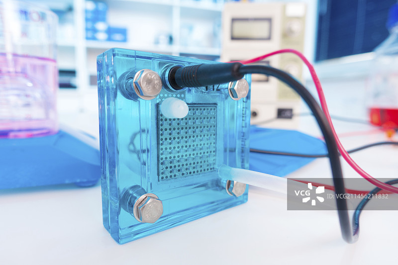实验室中的燃料电池图片素材