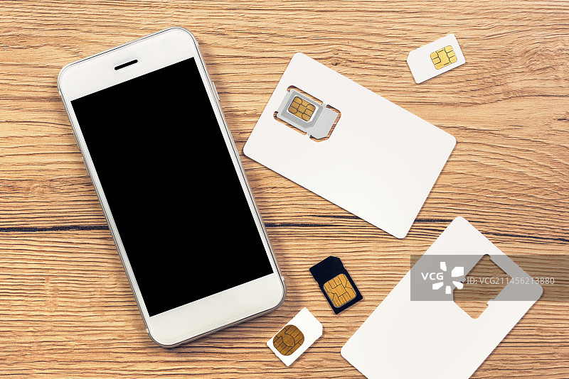 智能手机和SIM卡图片素材