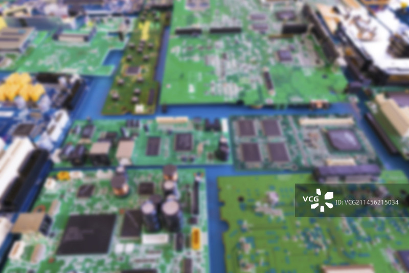 模糊电脑电路板图片素材