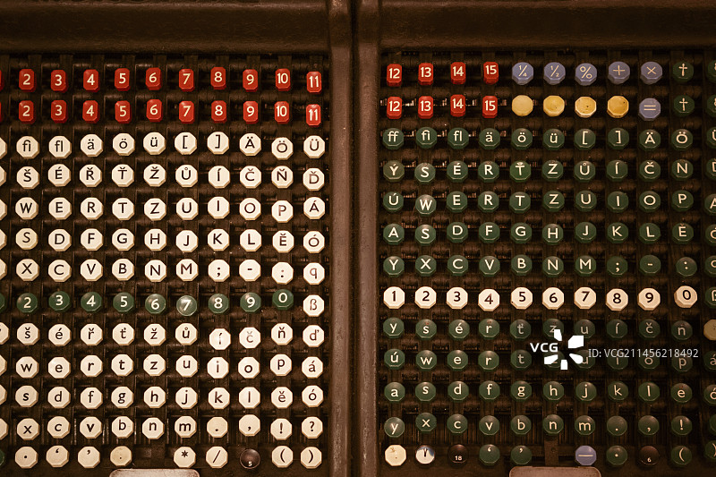 复古键盘图片素材
