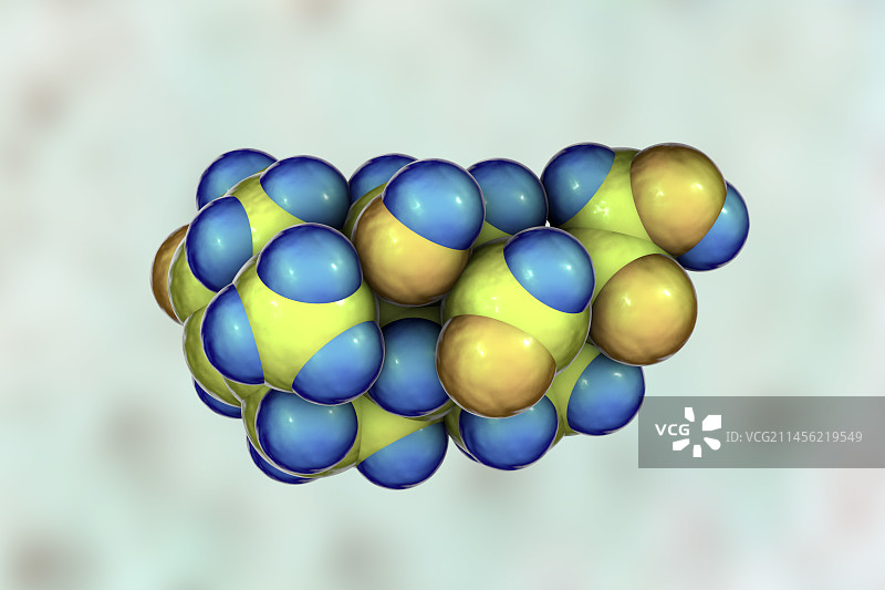 醛固酮激素分子模型图片素材