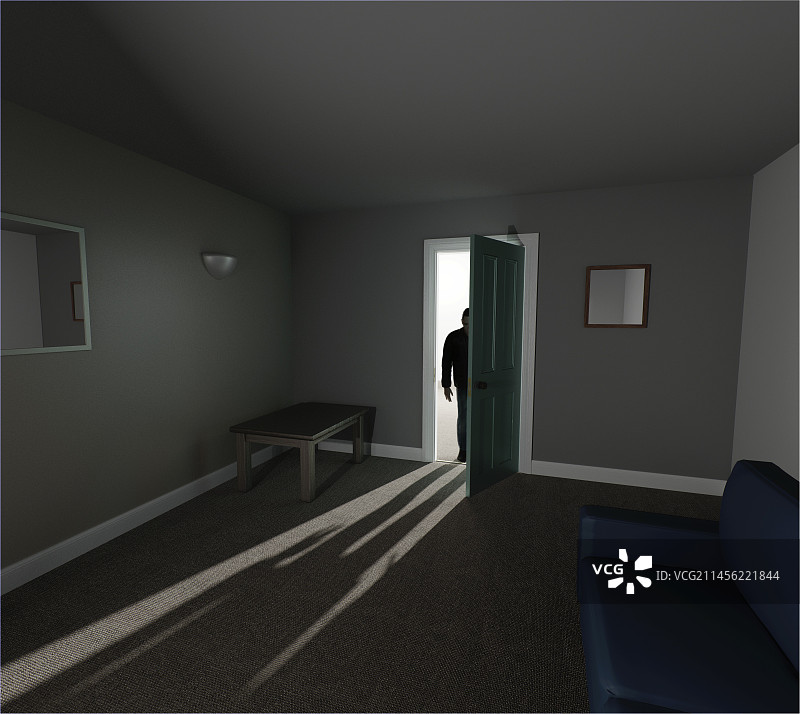 妄想症，概念图图片素材