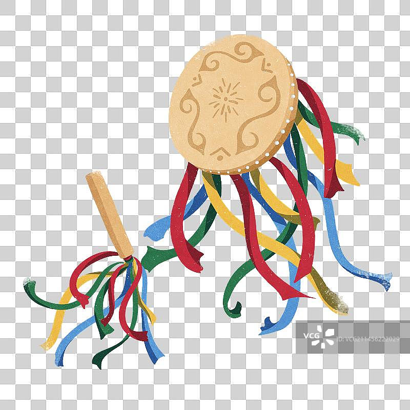 赫哲族手鼓图片素材