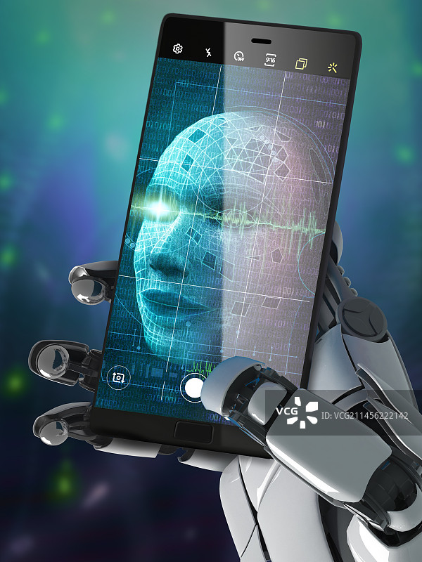 AI自拍插画图片素材