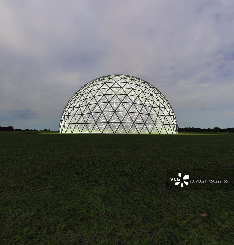 网格穹顶插画图片素材