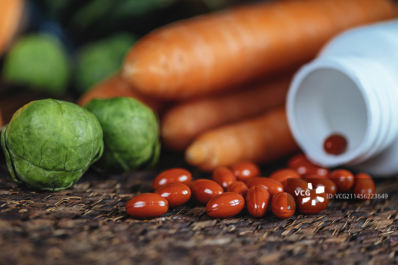 叶黄素补充剂图片素材