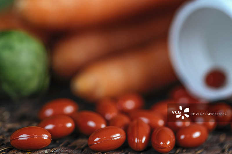 叶黄素补充剂图片素材