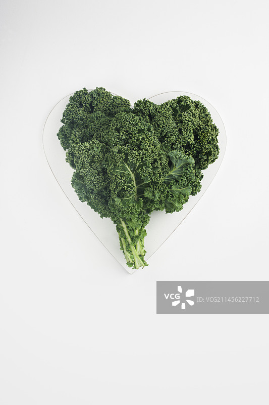 心形羽衣甘蓝叶图片素材