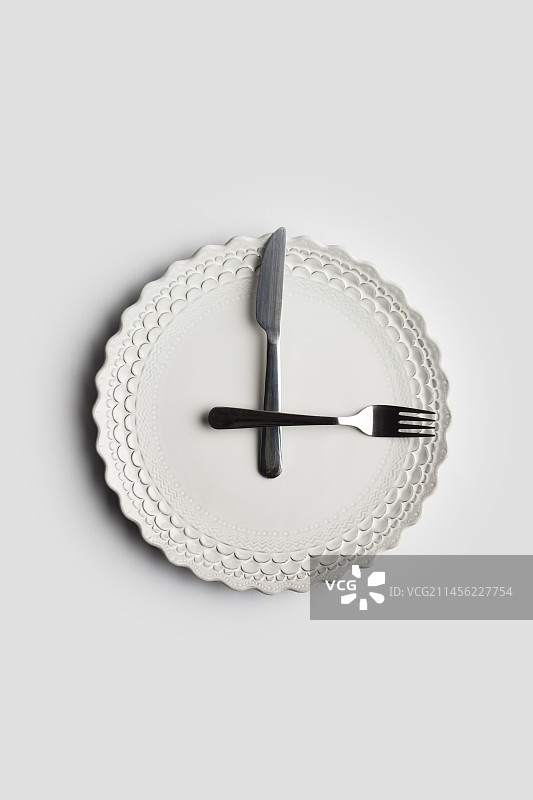 食物时钟概念图图片素材