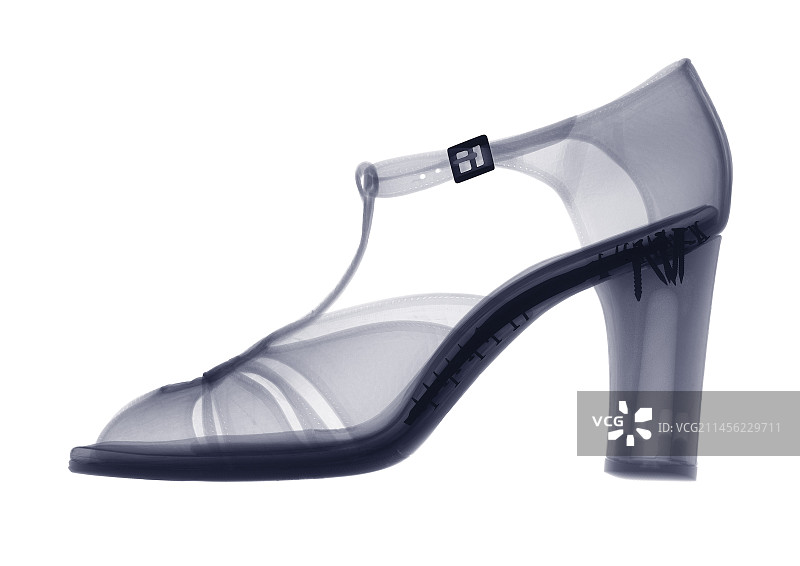 高跟鞋X光片图片素材