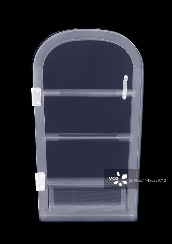 玩偶屋冰箱正面X光图片素材