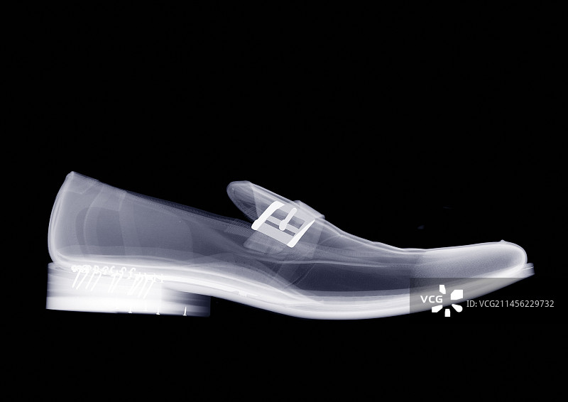 休闲鞋X光片图片素材