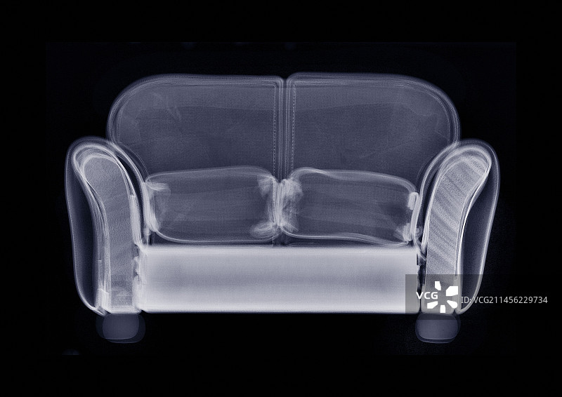 X光下的玩偶屋沙发图片素材