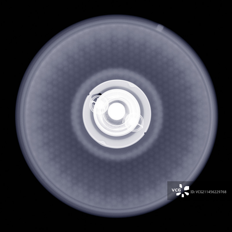 灯泡X光片俯视图图片素材