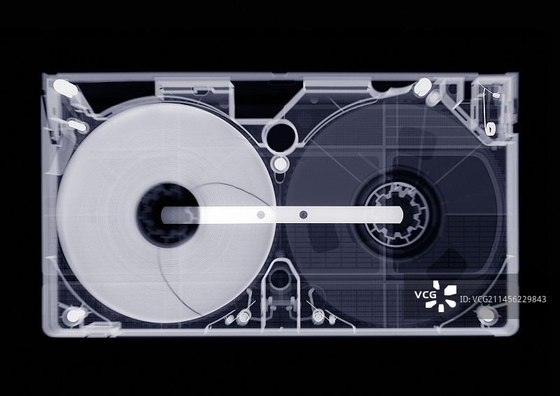 录像带的X光片图片素材