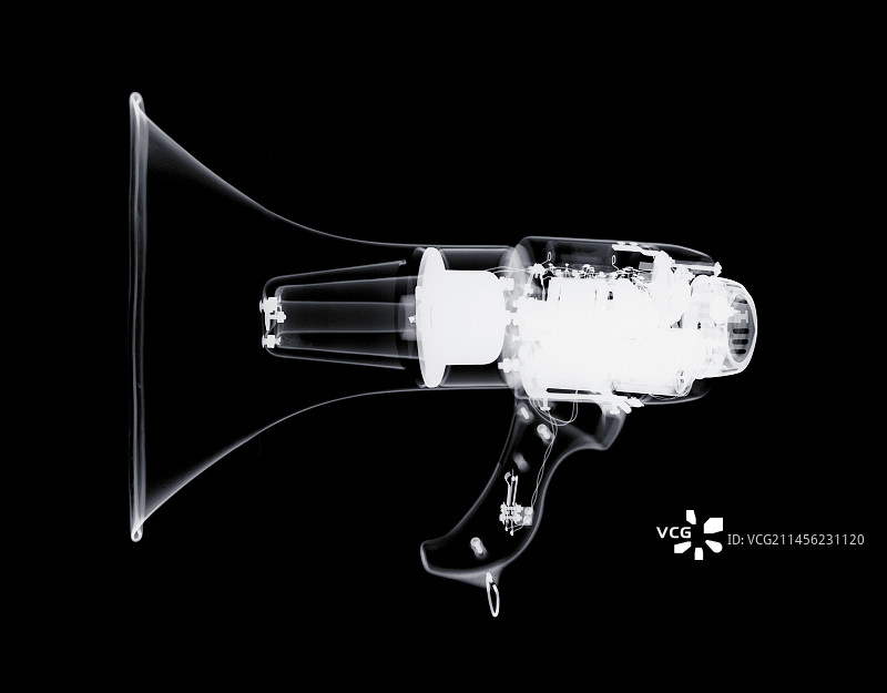 扩音器，X光片图片素材