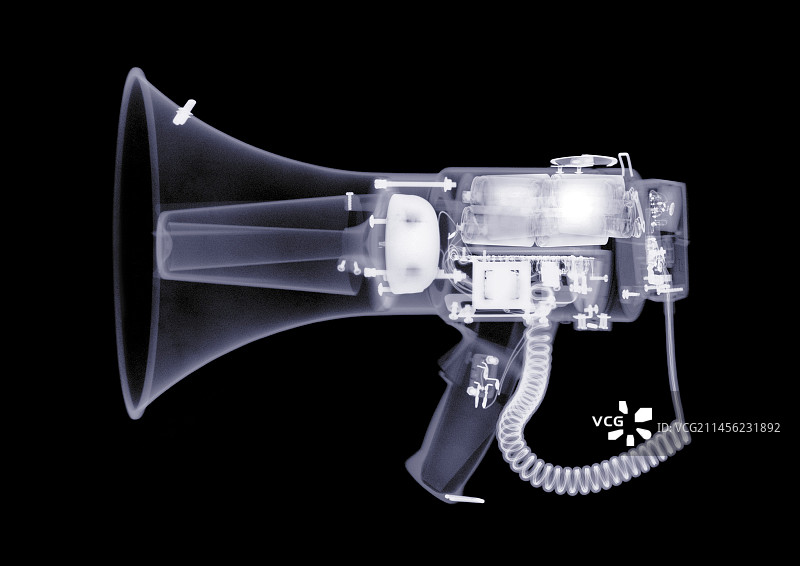 扩音器，X光片图片素材