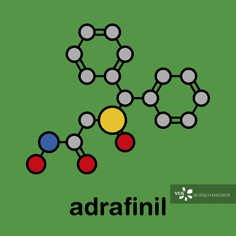 阿达非尼药物分子结构示意图图片素材