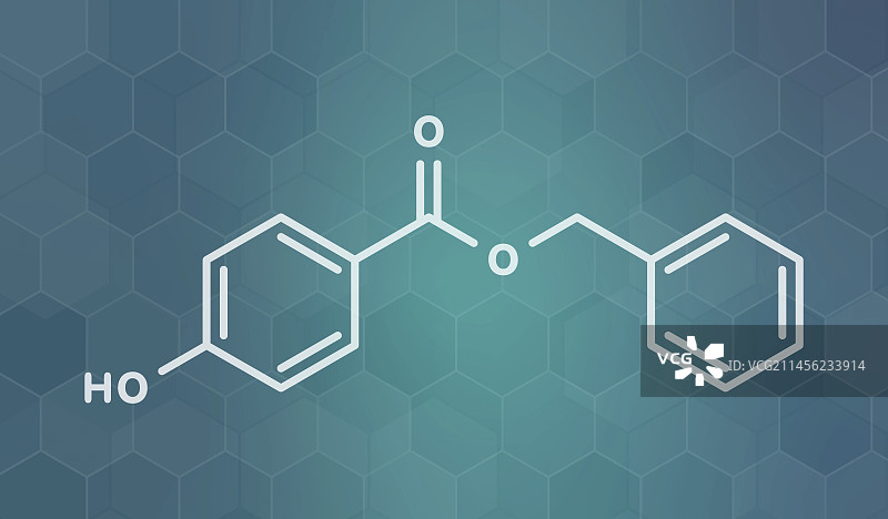 苯甲酸苄酯防腐剂分子图图片素材