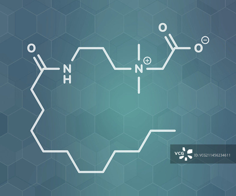 椰油酰胺丙基甜菜碱合成表面活性剂分子图片素材