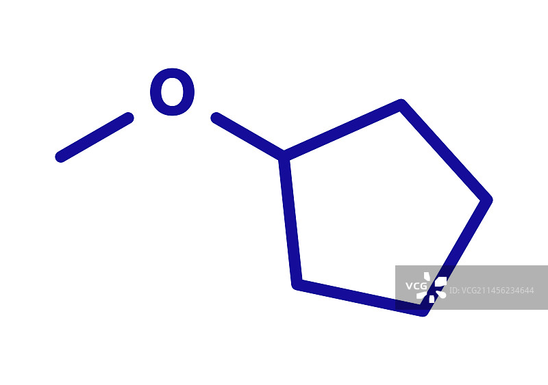环戊基甲醚溶剂分子，图示图片素材