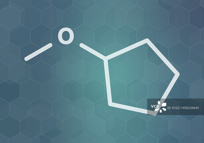 环戊基甲醚溶剂分子，图示图片素材