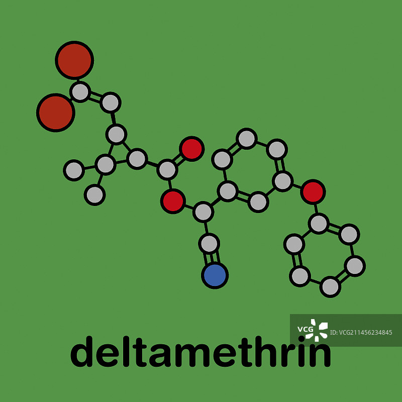 溴氰菊酯杀虫剂分子结构图图片素材