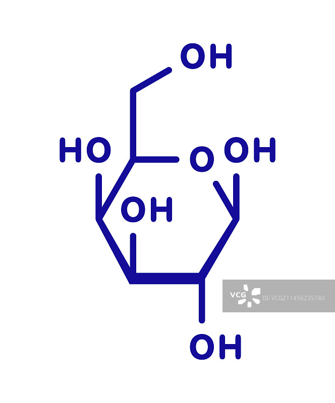 半乳糖分子插画图片素材
